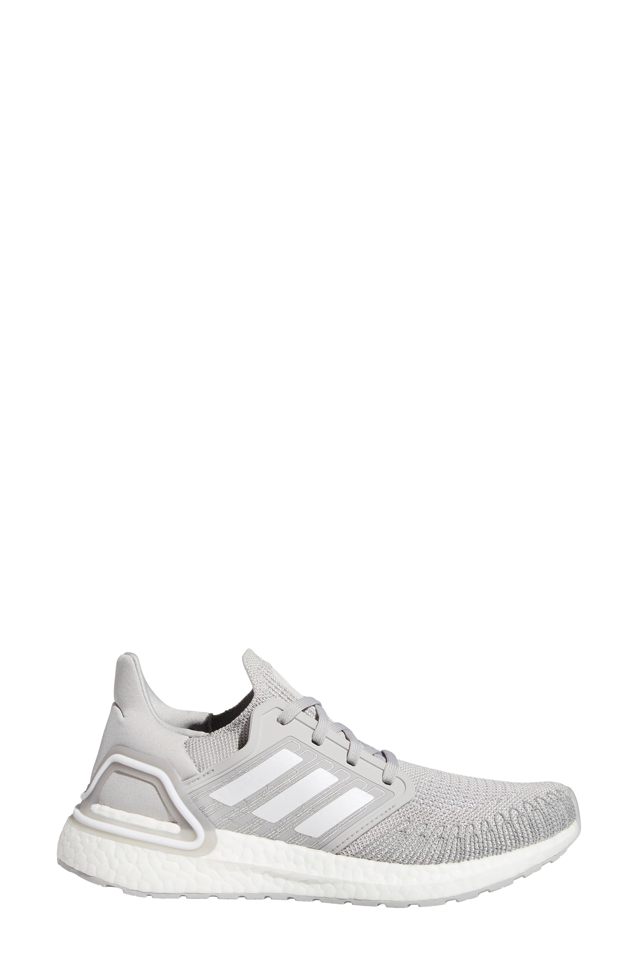 UltraBoost 20 Running Shoe, Alternate, color, GREY/ WHITE/ WHITE