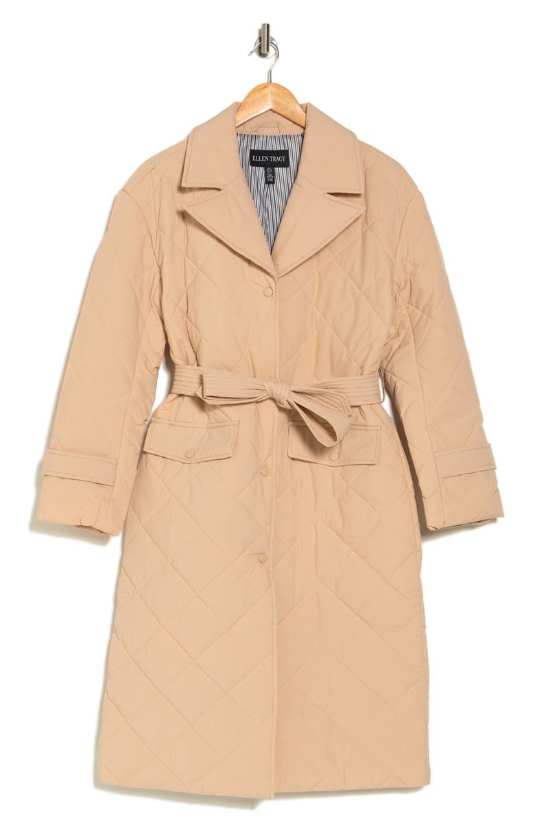Ellen Tracy Diamond Quilted Coat, Alternate, color, 