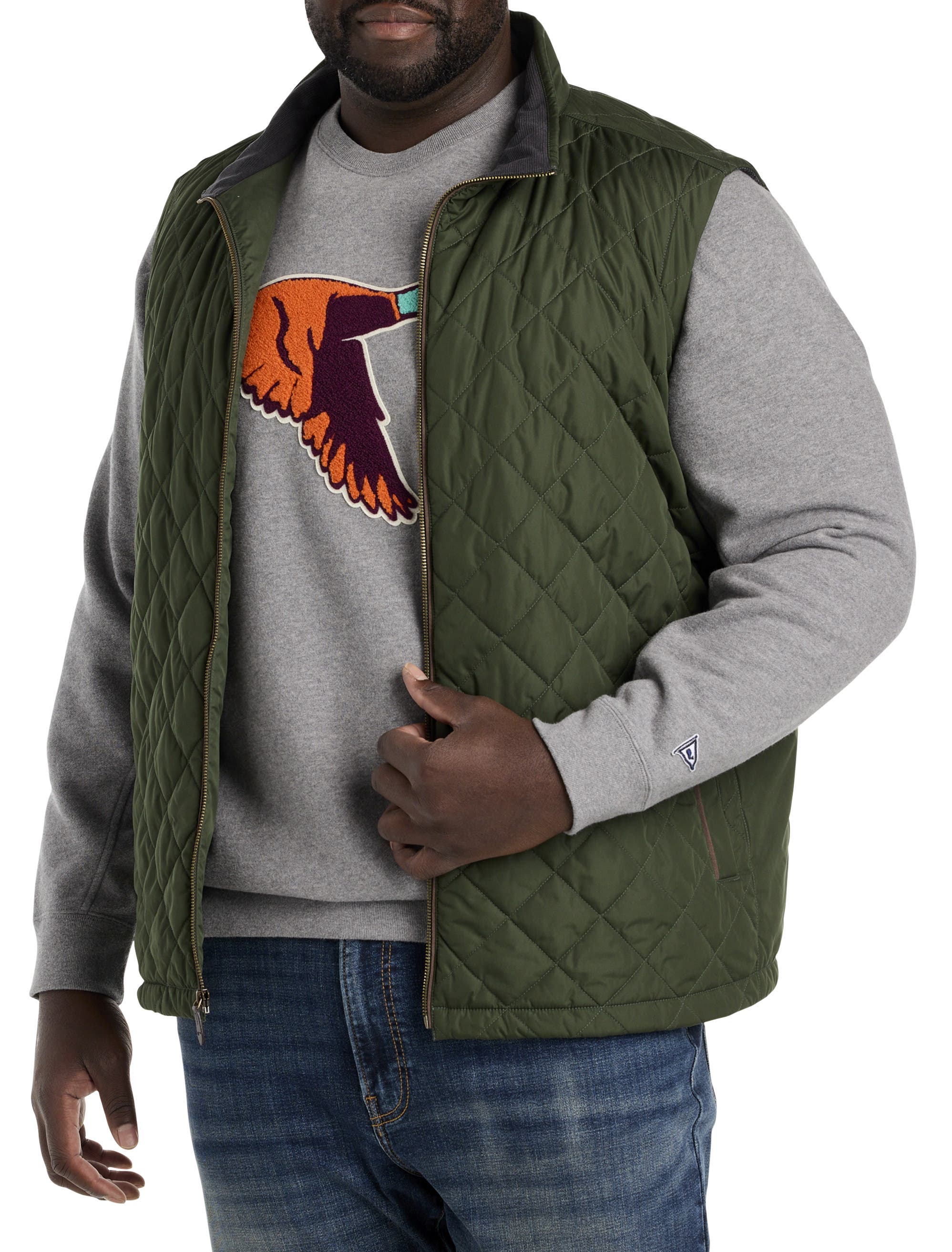 Vineyard Vines Dorset Quilted Vest In Forest Olive ModeSens