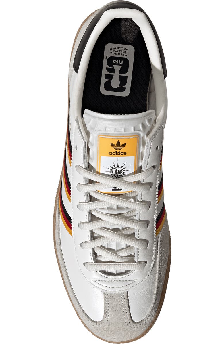 adidas Gender Inclusive Handball Spezial Sneaker, Alternate, color, Cloud White/ Yellow/ Red