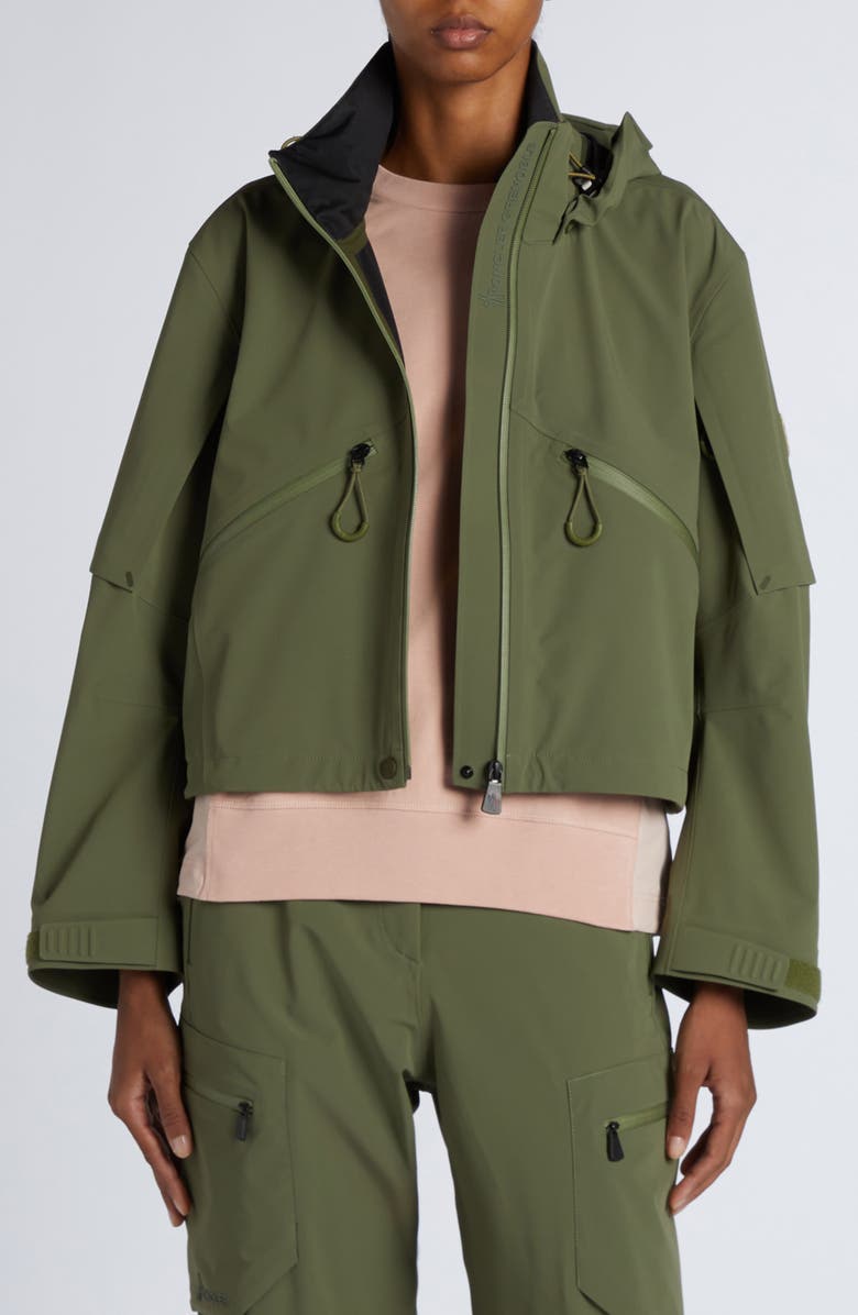 Moncler Grenoble Kibira Water Repellent Jacket, Main, color, Russian Olive