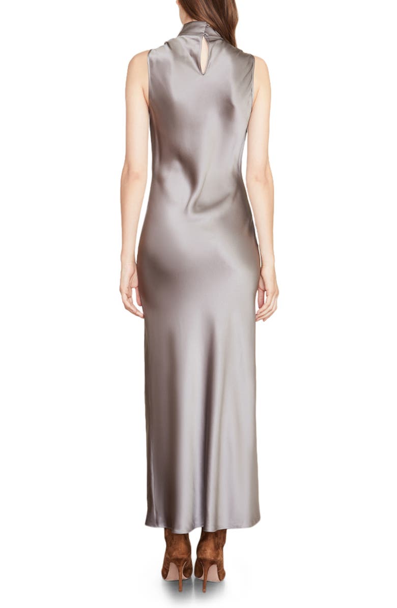 Veronica Beard Kura Cowl Neck Sleeveless Silk Dress, Alternate, color, 