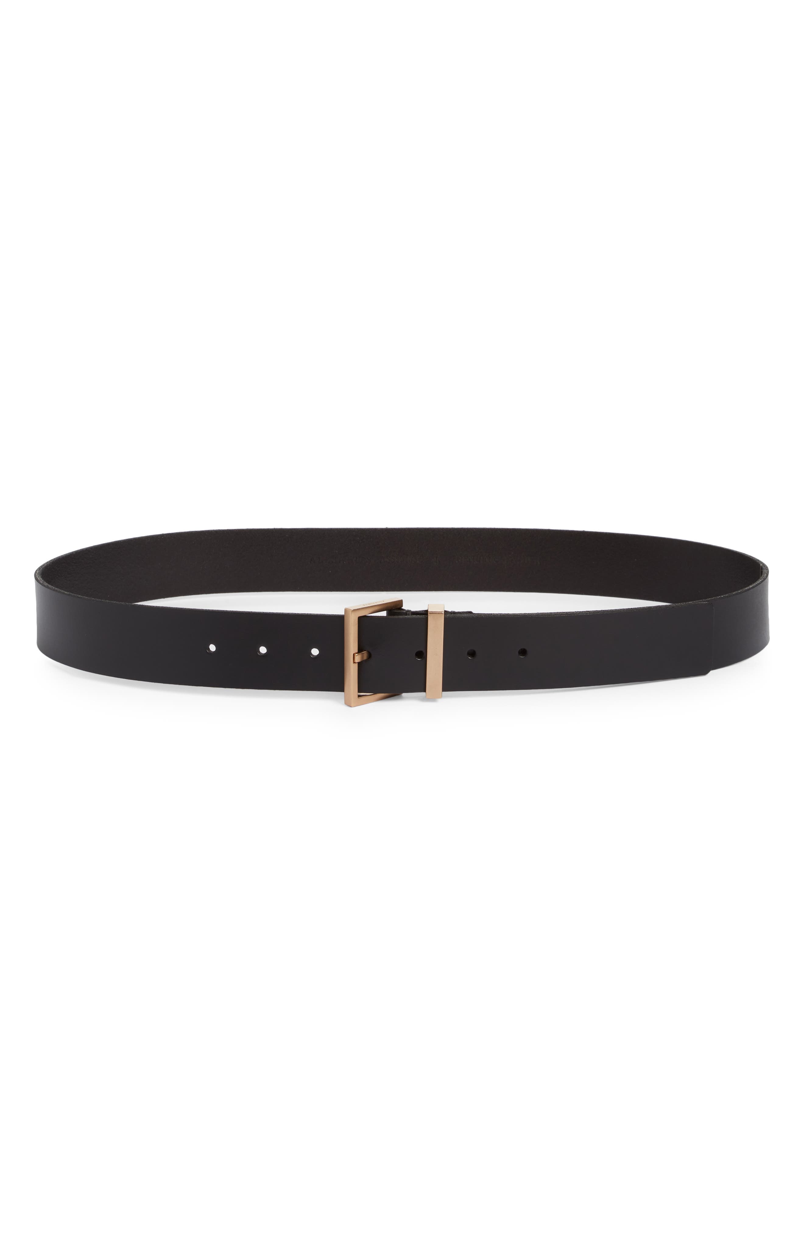 AllSaints Metal Buckle Belt