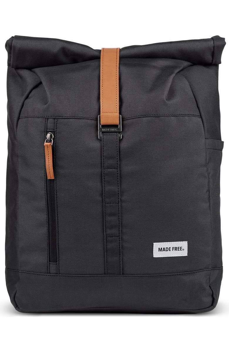 Made Free Roll Top Pack Backpack, Main, color, Charcoal