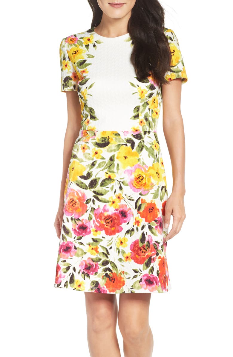 Maggy London Print Sheath Dress, Alternate, color, 