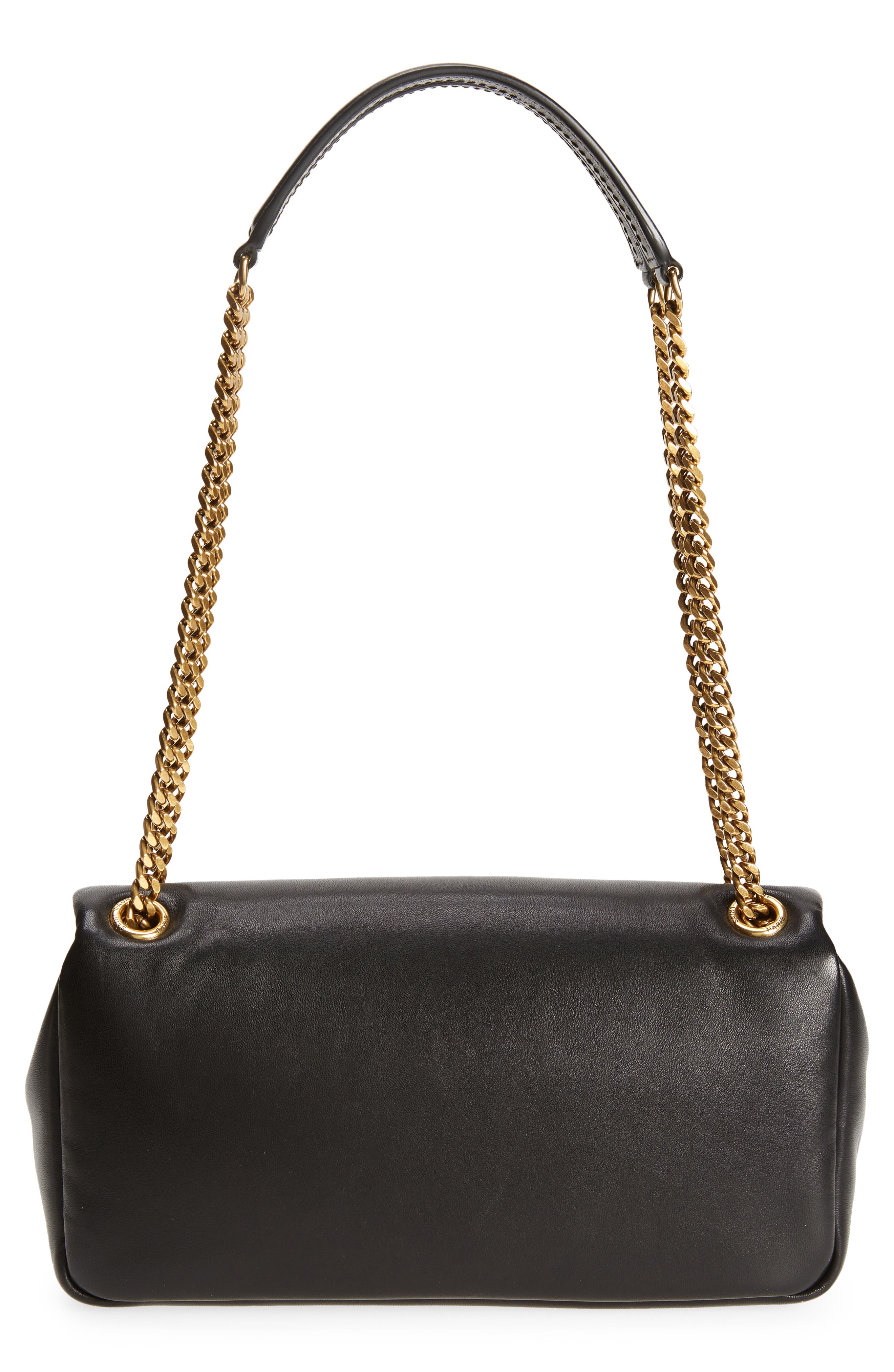 Saint Laurent Calypso Lambskin Leather Shoulder Bag, Alternate, color, 