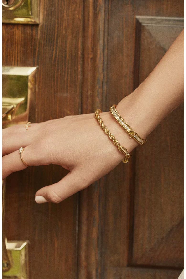 14k Gold Plated Alika Bold Statement Bracelet Gift Idea, Alternate, color, Gold