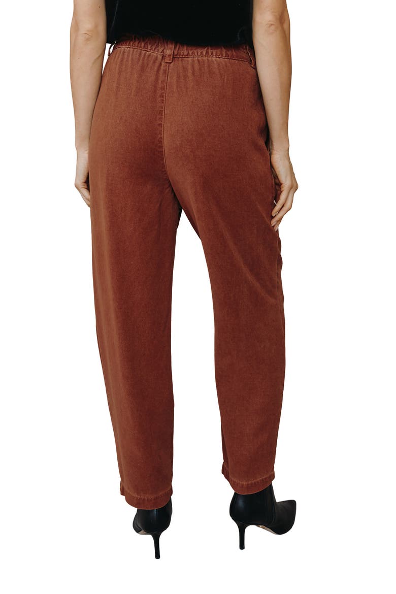 Single Pleat Wide Leg Pants, Alternate, color, HONEY OAK
