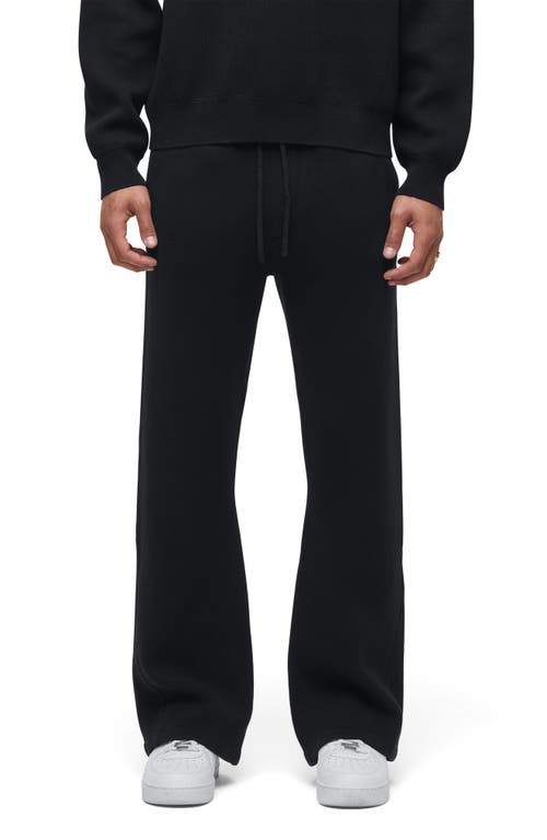 Hudson Double Knit Kick Flare Pants In Black