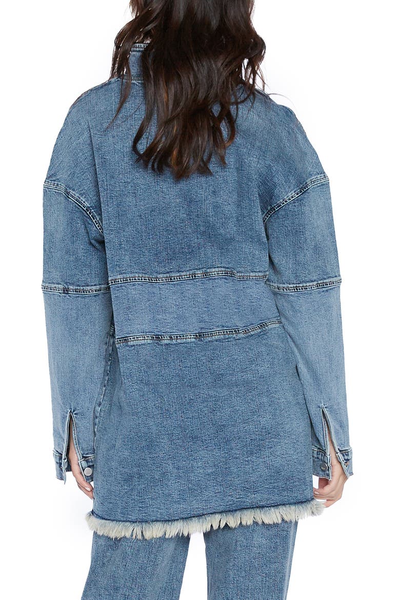 Popover Denim Shirt Jacket, Alternate, color, SOUTH BLUE