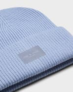 rag & bone Blake Logo Patch Ribbed Beanie