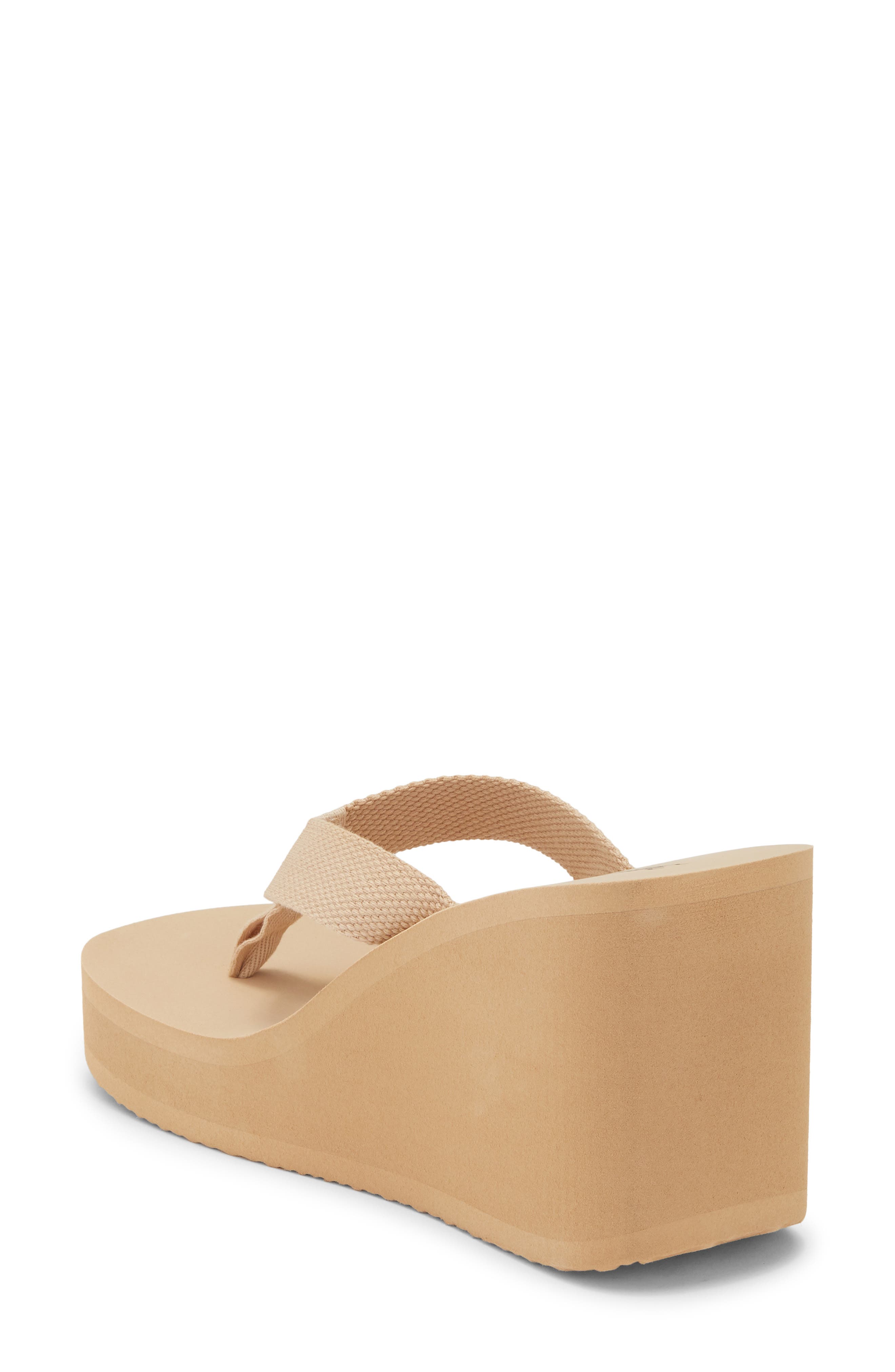 Astria Platform Wedge Sandal, Alternate, color, NATURAL