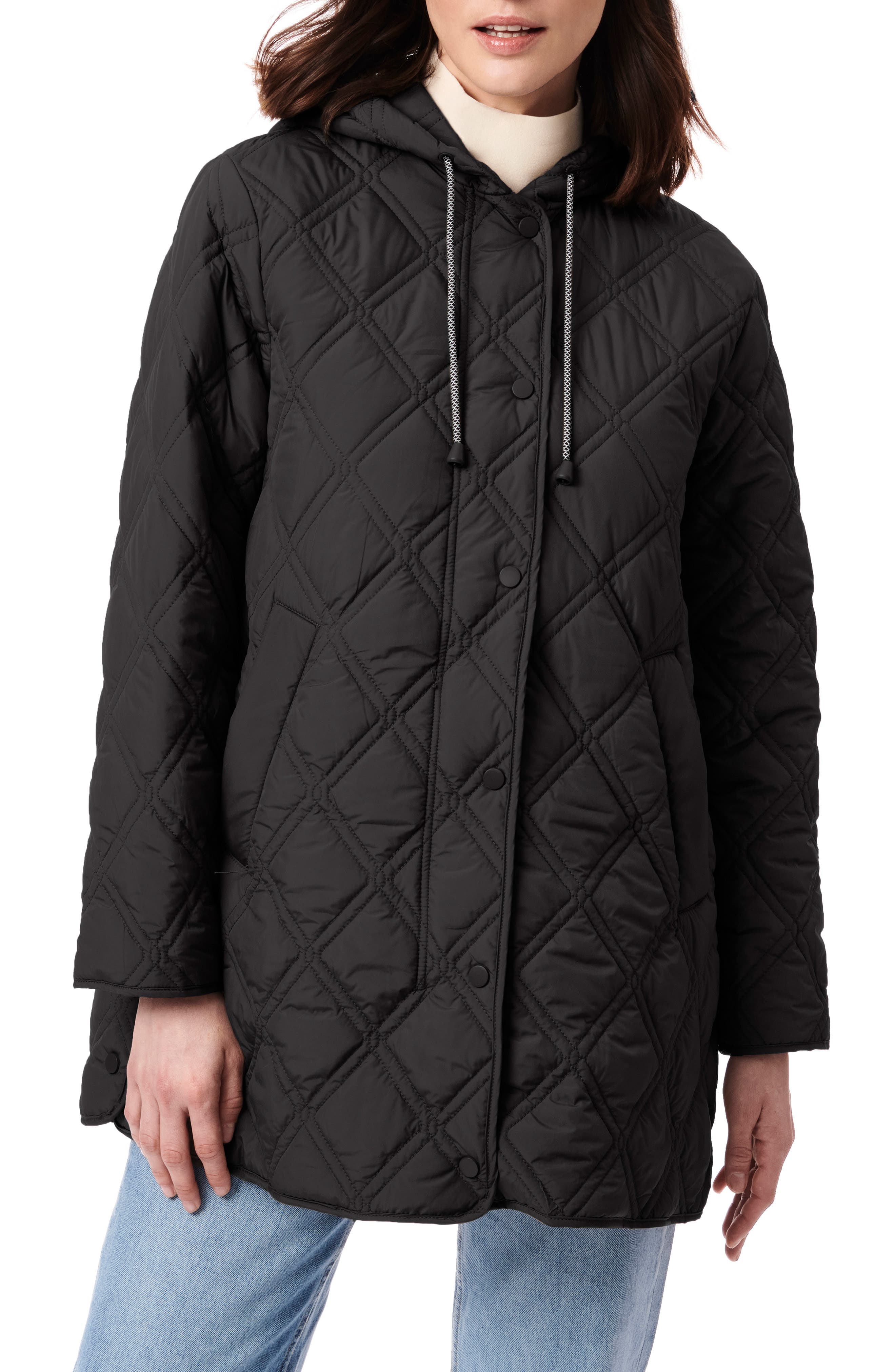 Bernardo Hooded Quilted Liner Jacket