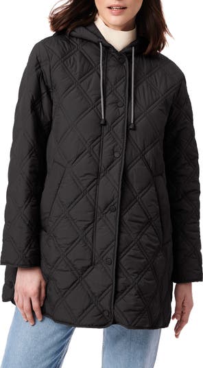 Hooded long quilted coat bernardo on sale