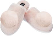 MeMoi The Gloria Faux Fur Pom Slipper