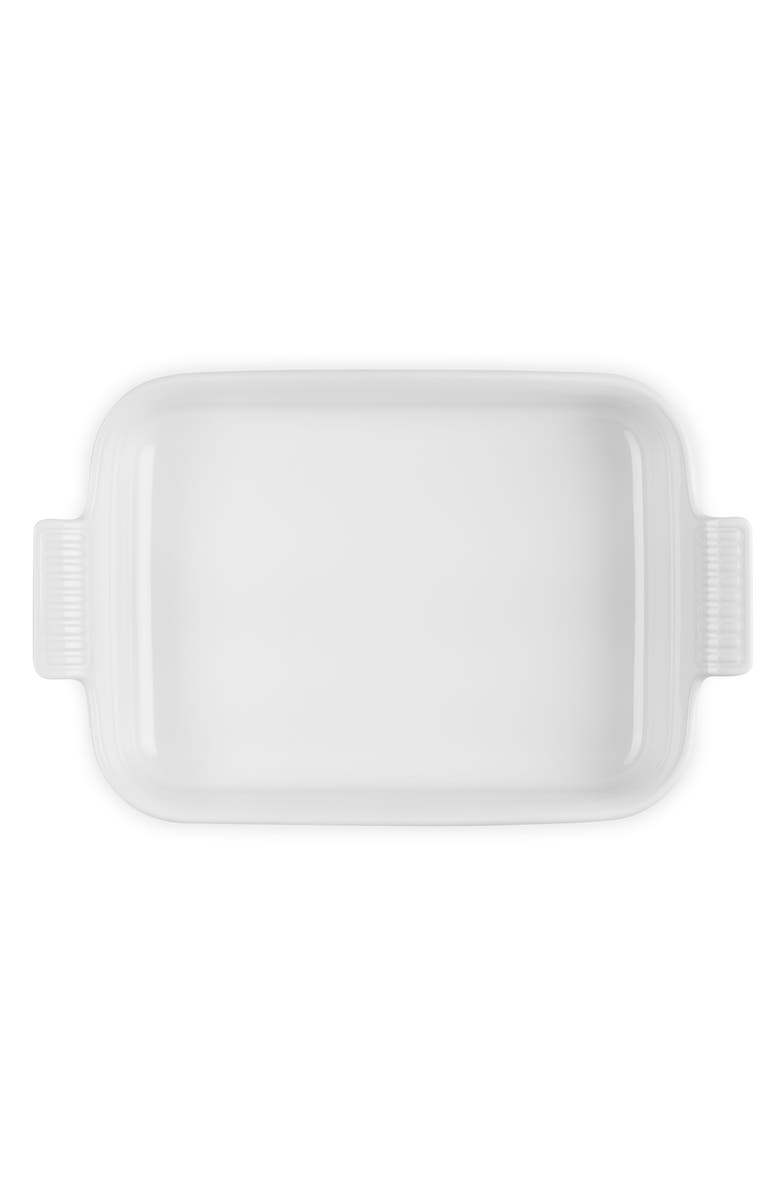 Le Creuset Heritage 2.5-Quart Rectangular Stoneware Dish, Alternate, color, White