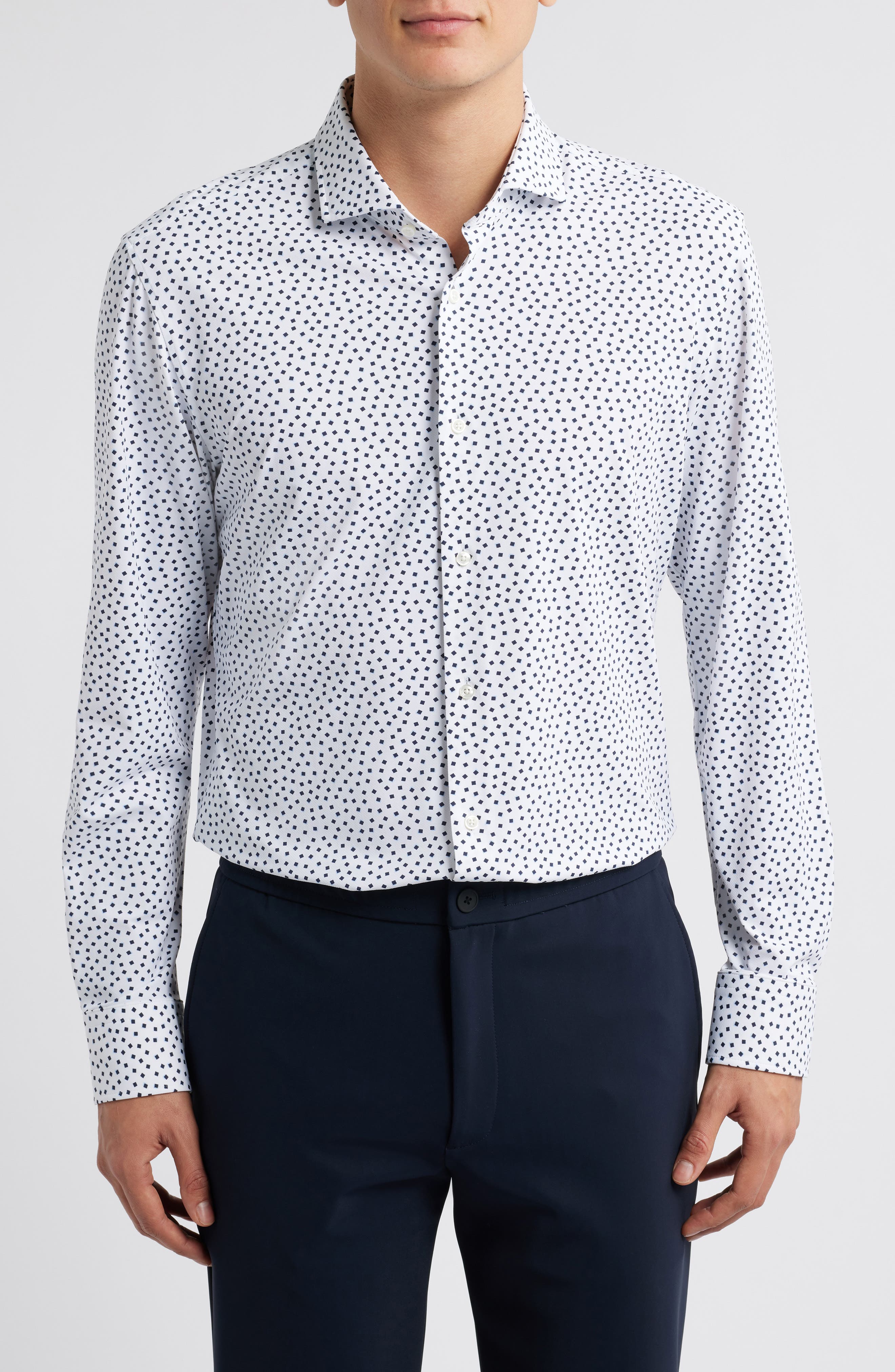 BOSS Hank Slim Fit Performance Stretch Dress Shirt