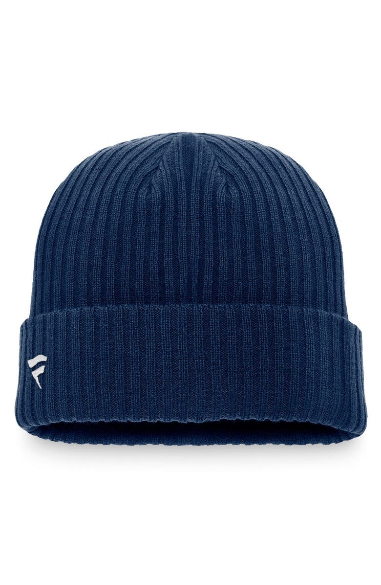 FANATICS Men's Fanatics Branded Navy Denver Broncos Logo Cuffed Knit Hat, Alternate, color,