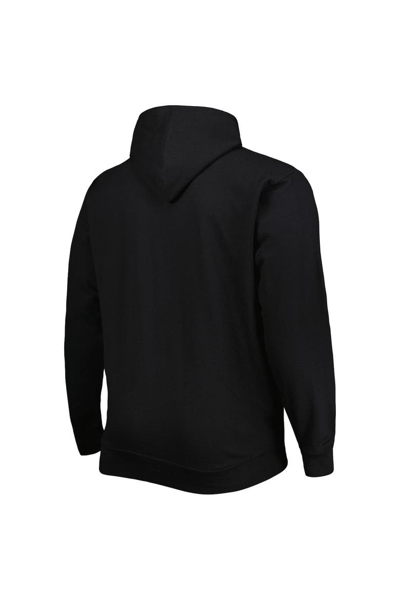 Men's Black Portland Trail Blazers Big & Tall Heart & Soul Pullover Hoodie, Alternate, color, Black