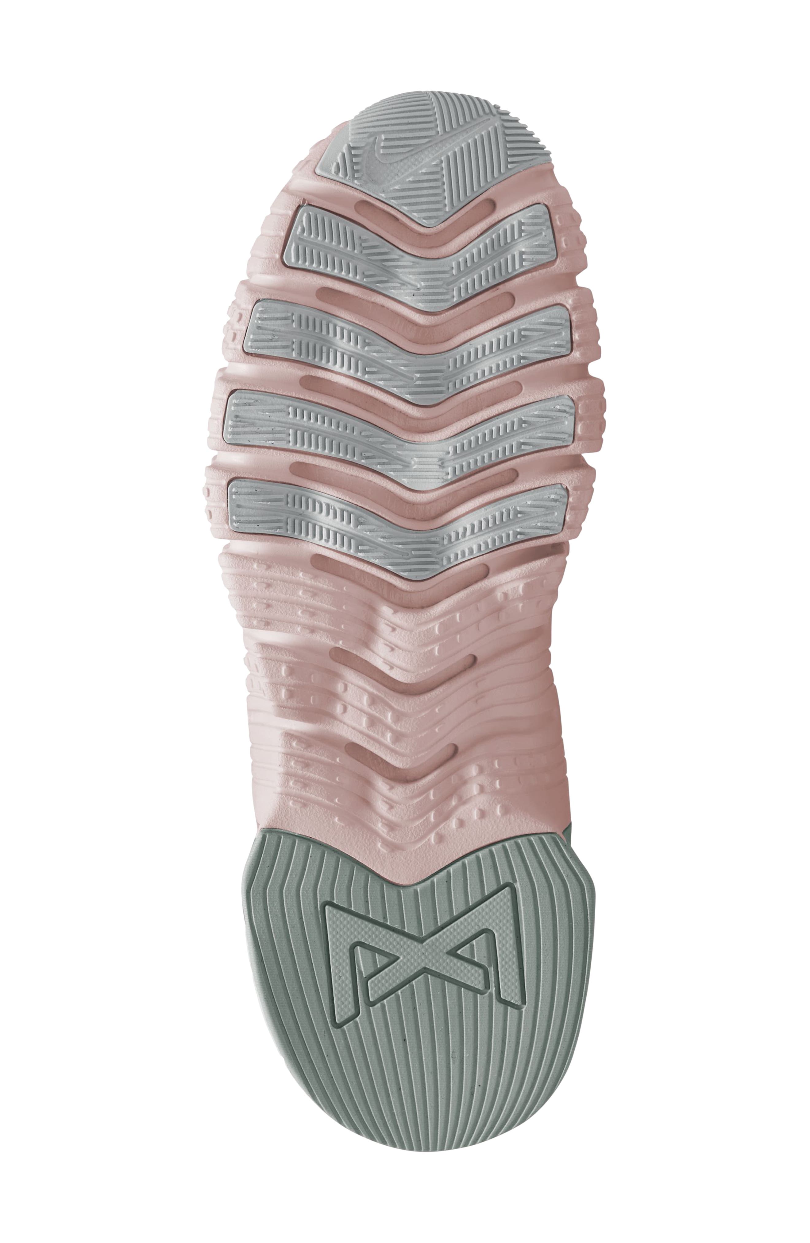 Free Metcon 5 Training Shoe, Alternate, color, PALE IVORY/ PEACH/ SILVER