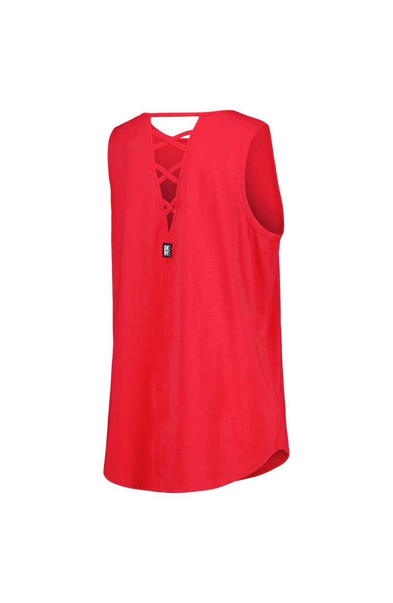 DKNY SPORT Women's DKNY Sport Red Los Angeles Angels Claire Fashion Tri-Blend Tank Top, Alternate, color, Red