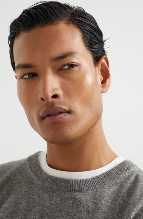Brunello Cucinelli Cashmere Raglan-sleeve Sweater In Dark Grey