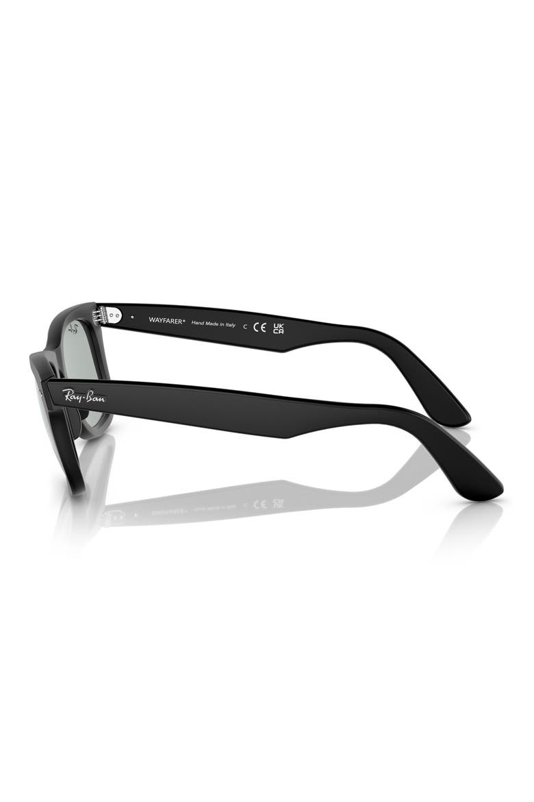 52mm Square Sunglasses, Alternate, color, MATTE BLACK / LIGHT GREY