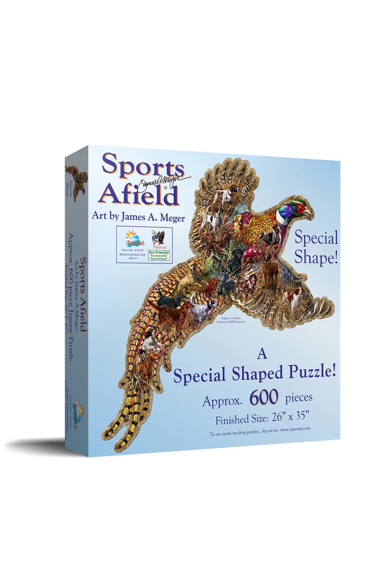 Sunsout Sports Afield Pheasant Days 685 piece Jigsaw Puzzle for Adults Special Shape, Main, color, Multicolor