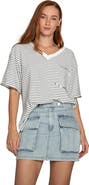 Belle & Bloom Brave Soul Oversized Striped T-Shirt
