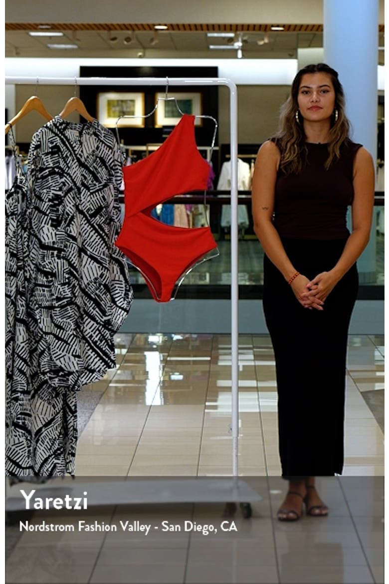 Celine Cutout One-Shoulder One-Piece Swimsuit video