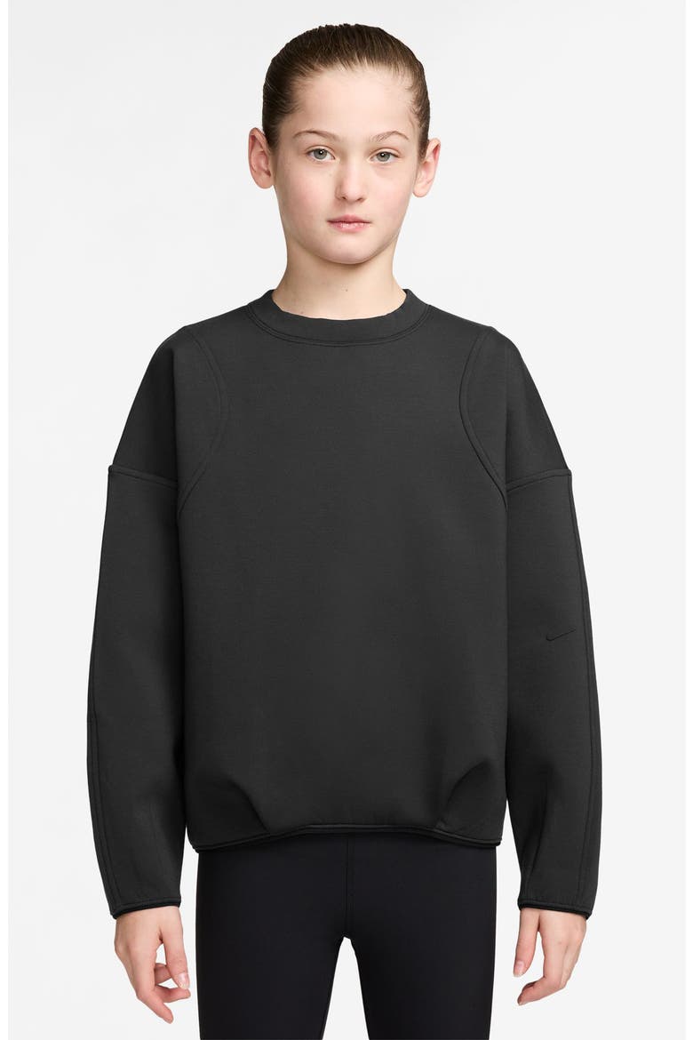 Kids' Therma-FIT Performance Sweatshirt, Main, color, 010 BLACK/BLACK