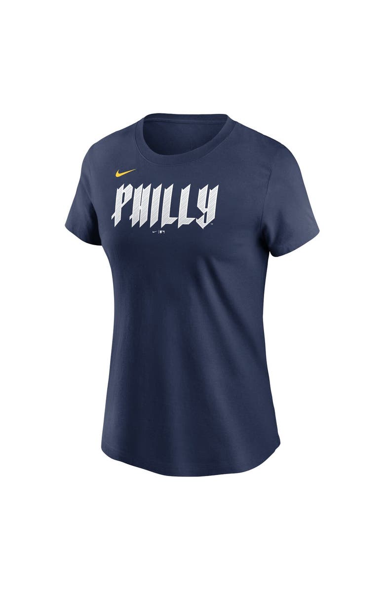 Nike Women's Nike  Navy Philadelphia Phillies 2024 City Connect Wordmark T-Shirt, Alternate, color, 