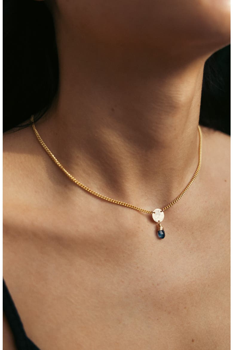 Kevalyn Kyanite Necklace, Alternate, color, 14K Gold Filled