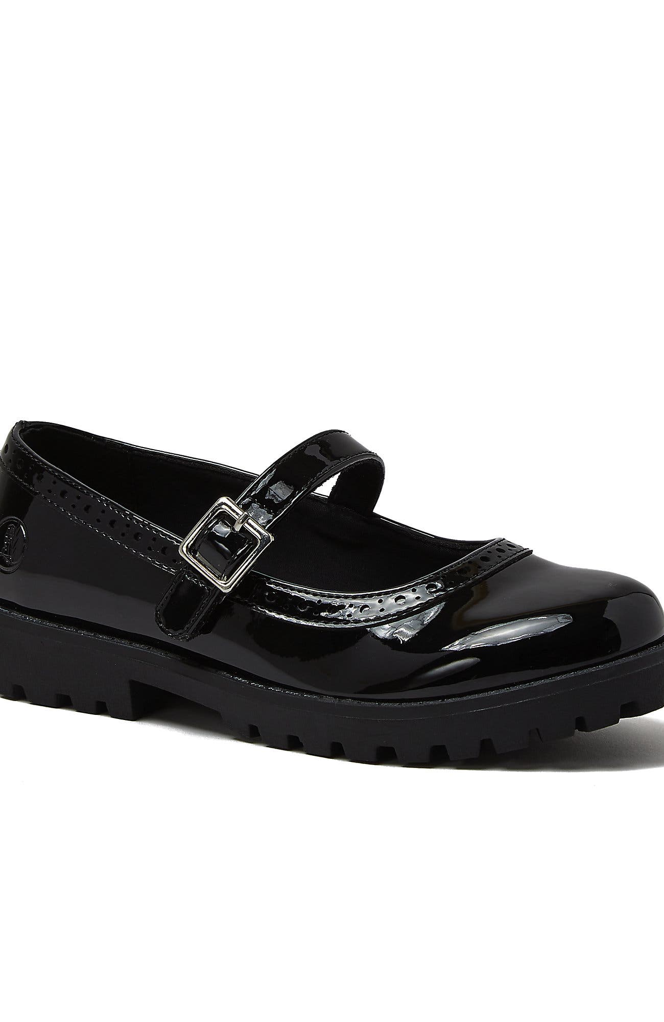 Lands' End Girls Easy On Classic Mary Jane, Main, color, Black Patent