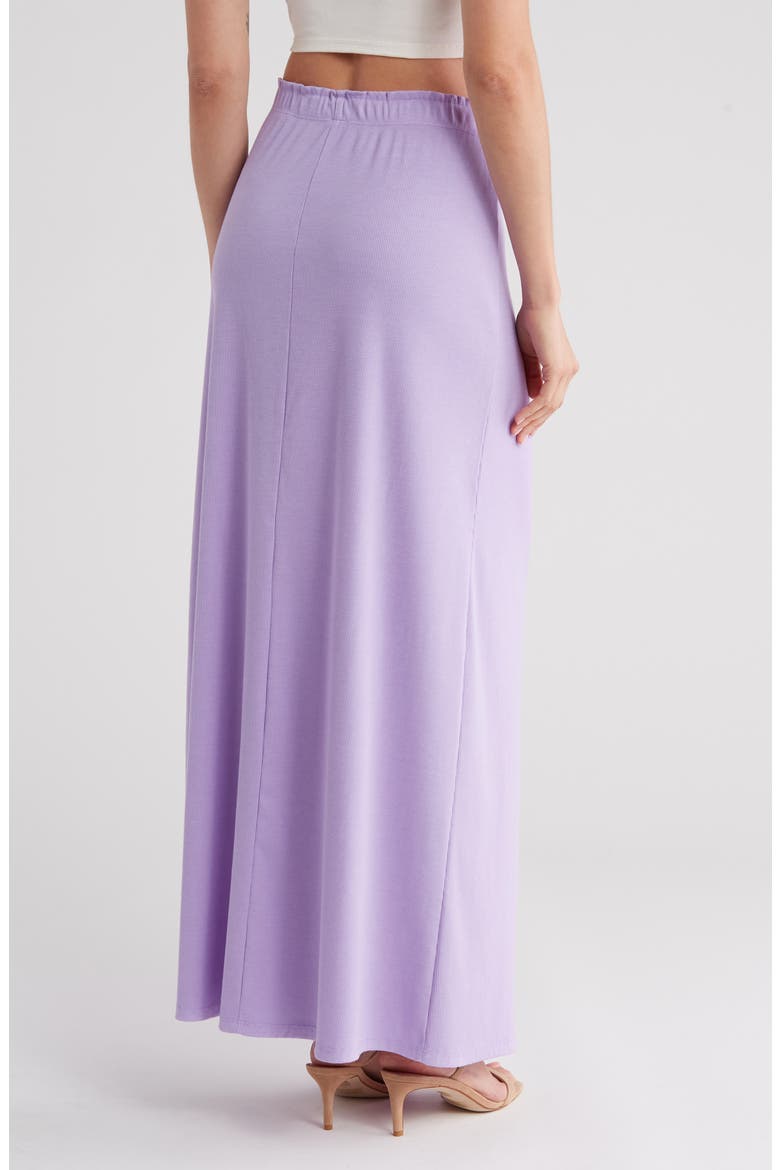 Rib Maxi Skirt, Alternate, color, PASTEL LILAC