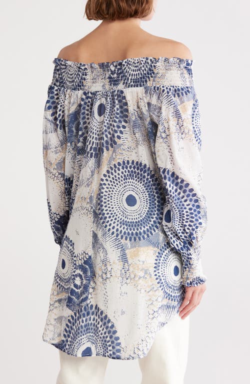 Shop Patrizia Luca Off The Shoulder High-low Tunic Shirt