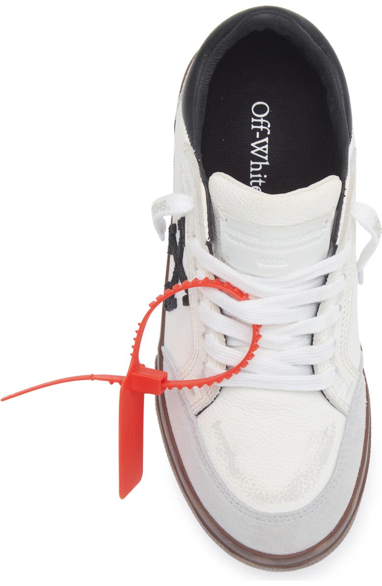 Off-White Low Vulcanized Vintage Sneaker, Alternate, color, Light Blue - Black
