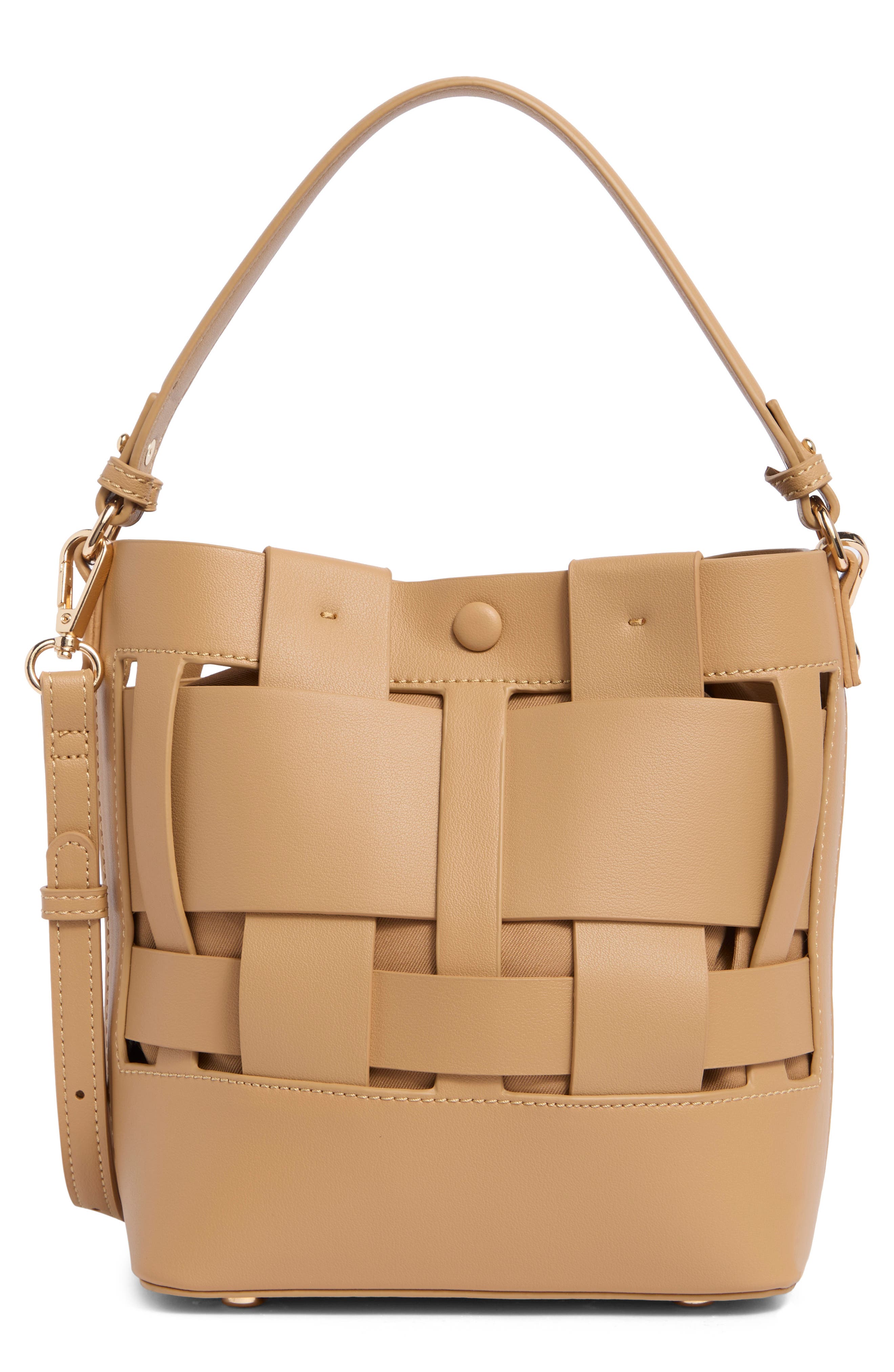 Woven Bucket Shoulder Bag