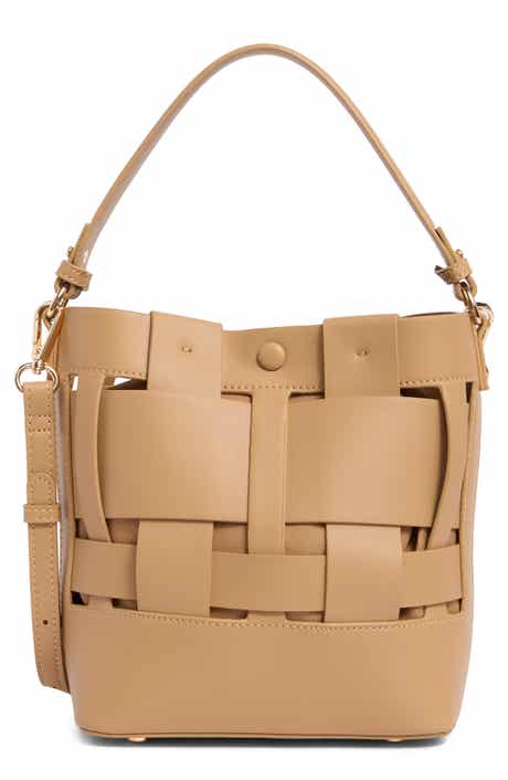 Woven Bucket Shoulder Bag