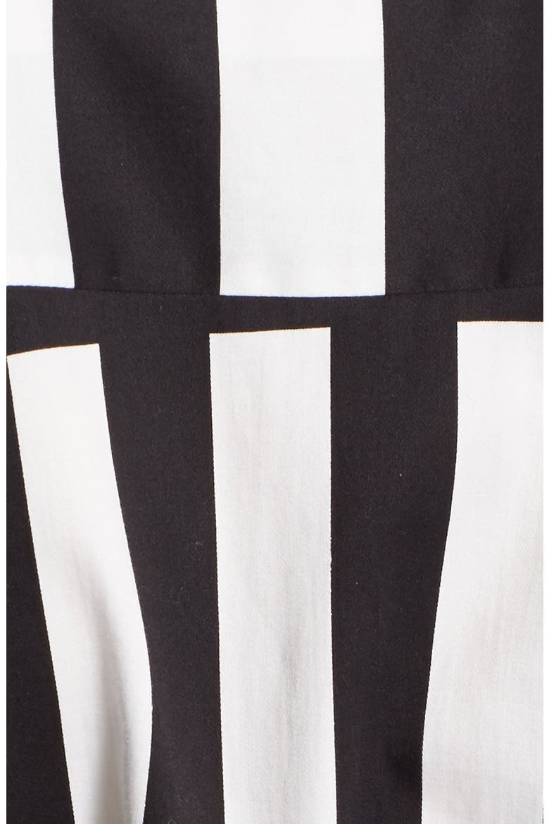 monochrome stripe shirtdress, Alternate, color, NEUTRAL