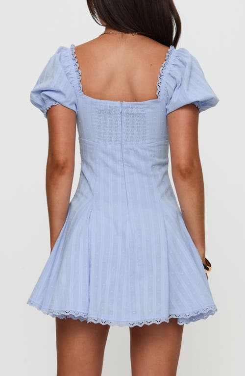 PRINCESS POLLY PRINCESS POLLY RABATIA PUFF SLEEVE COTTON MINIDRESS