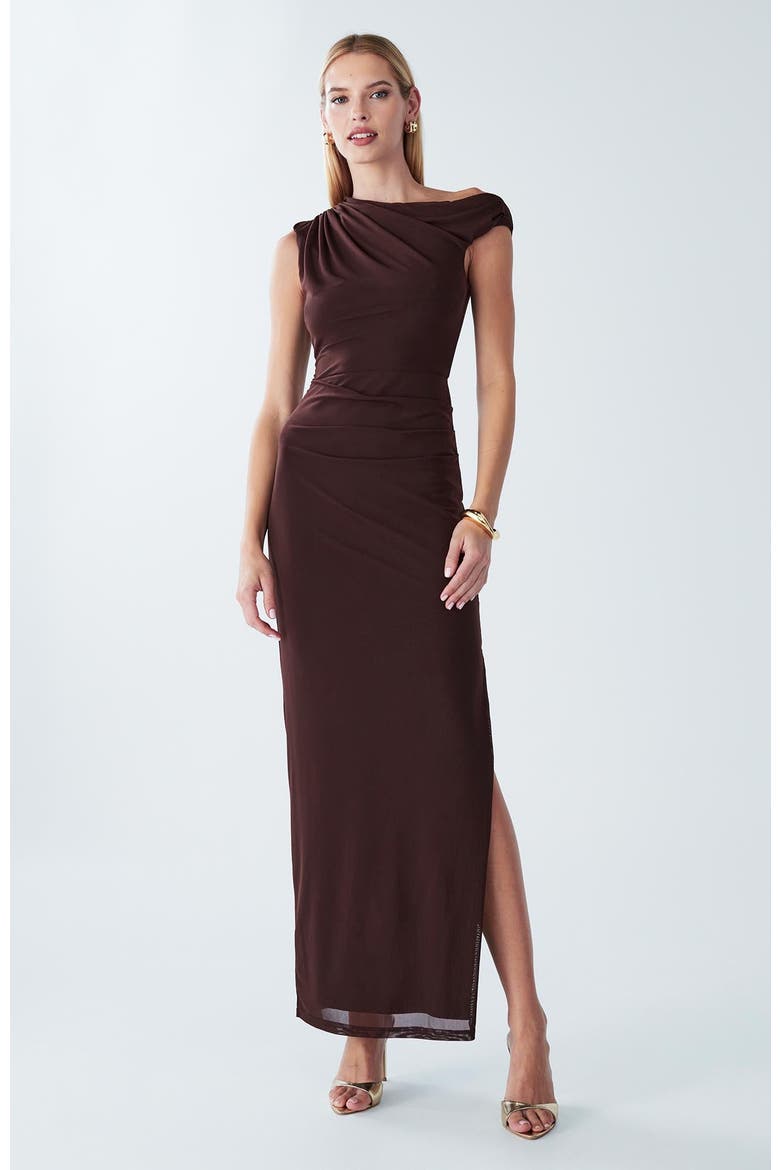Freya Maxi Dress, Alternate, color, Chocolate