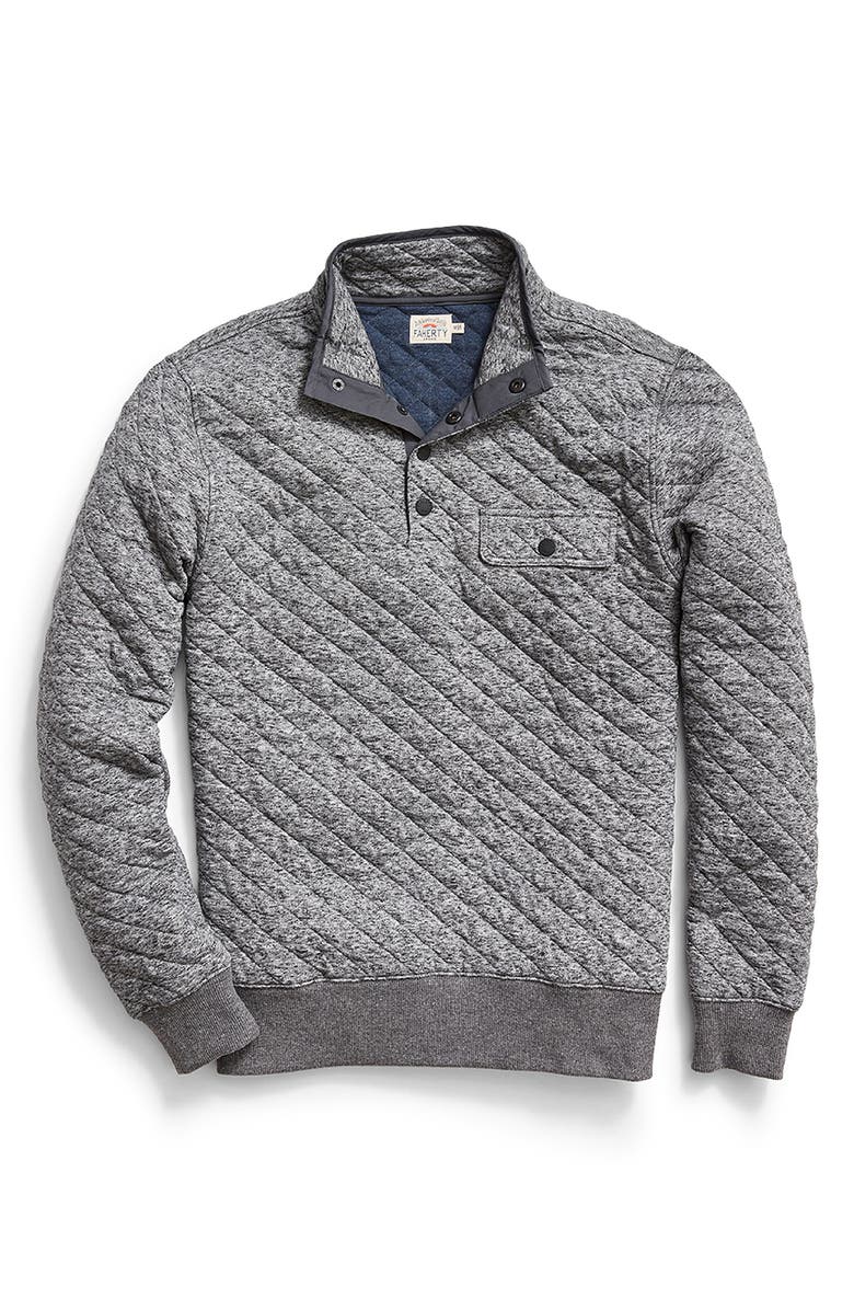 Faherty Brand Epic Quilted Fleece Pullover, Alternate, color,