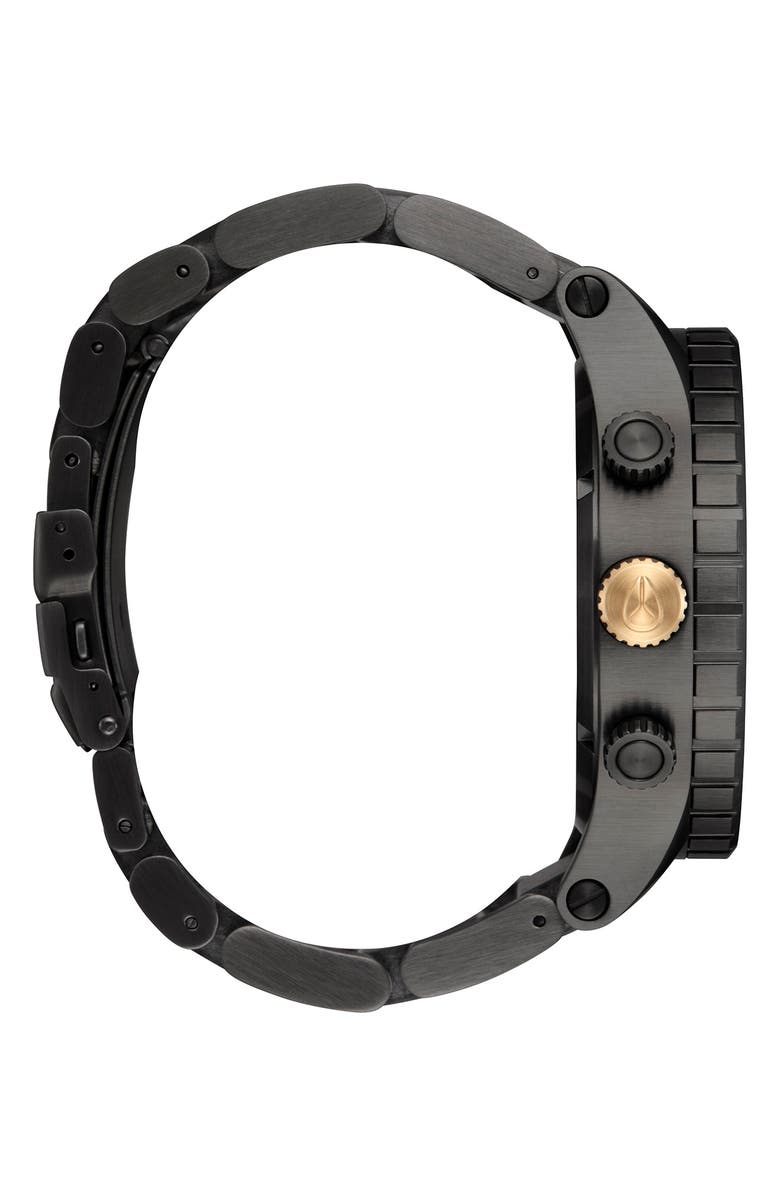 Nixon 'The 51-30 Chrono' Watch, 51mm, Alternate, color, Gunmetal / Blackberry / Gold