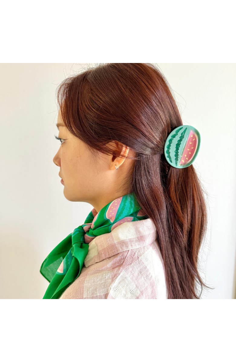 Centinelle Watermelon Hair Claw, Alternate, color, Green