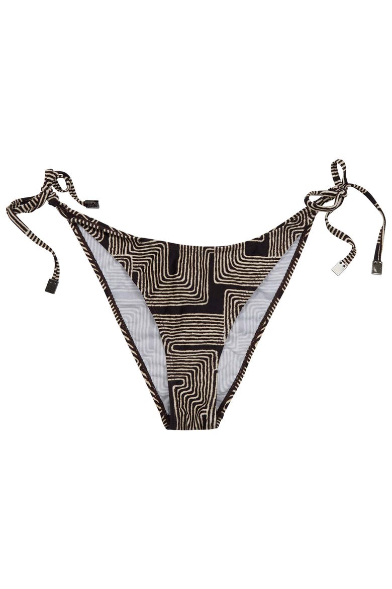 Inter Twine Womens Bikini Bottom, Alternate, color, Inter Twine Black