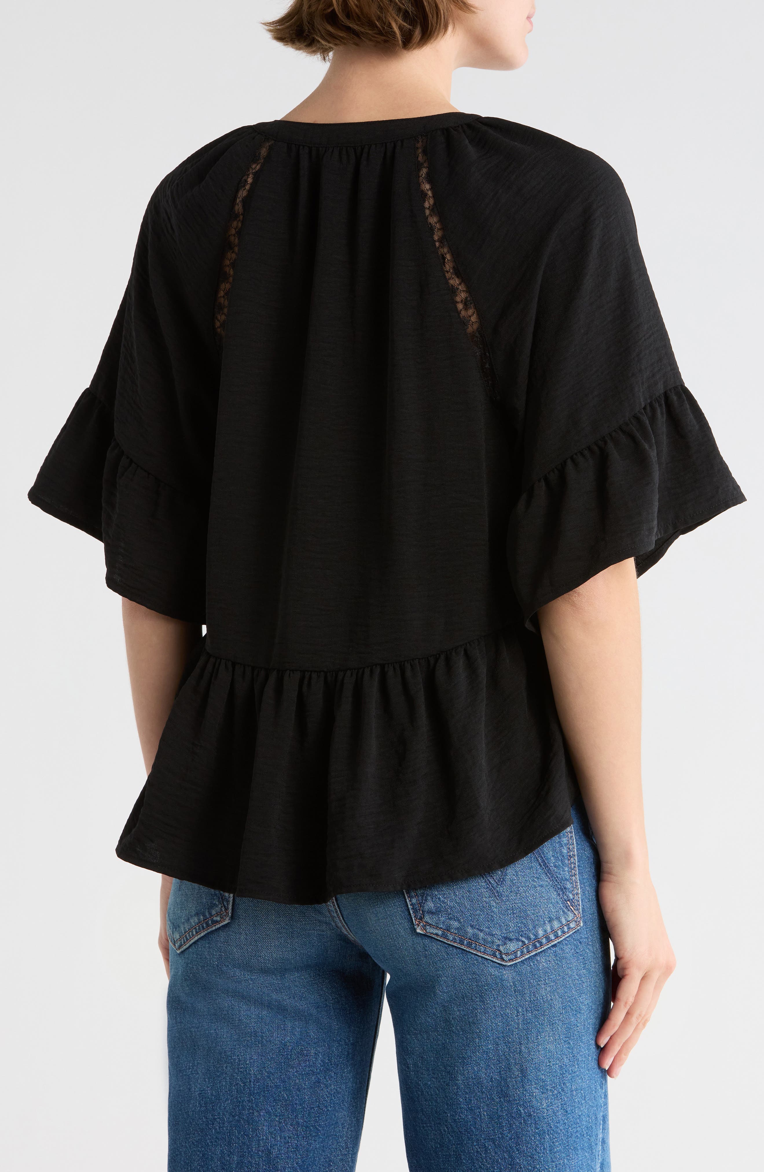 Ruffle Peplum Top - image 2