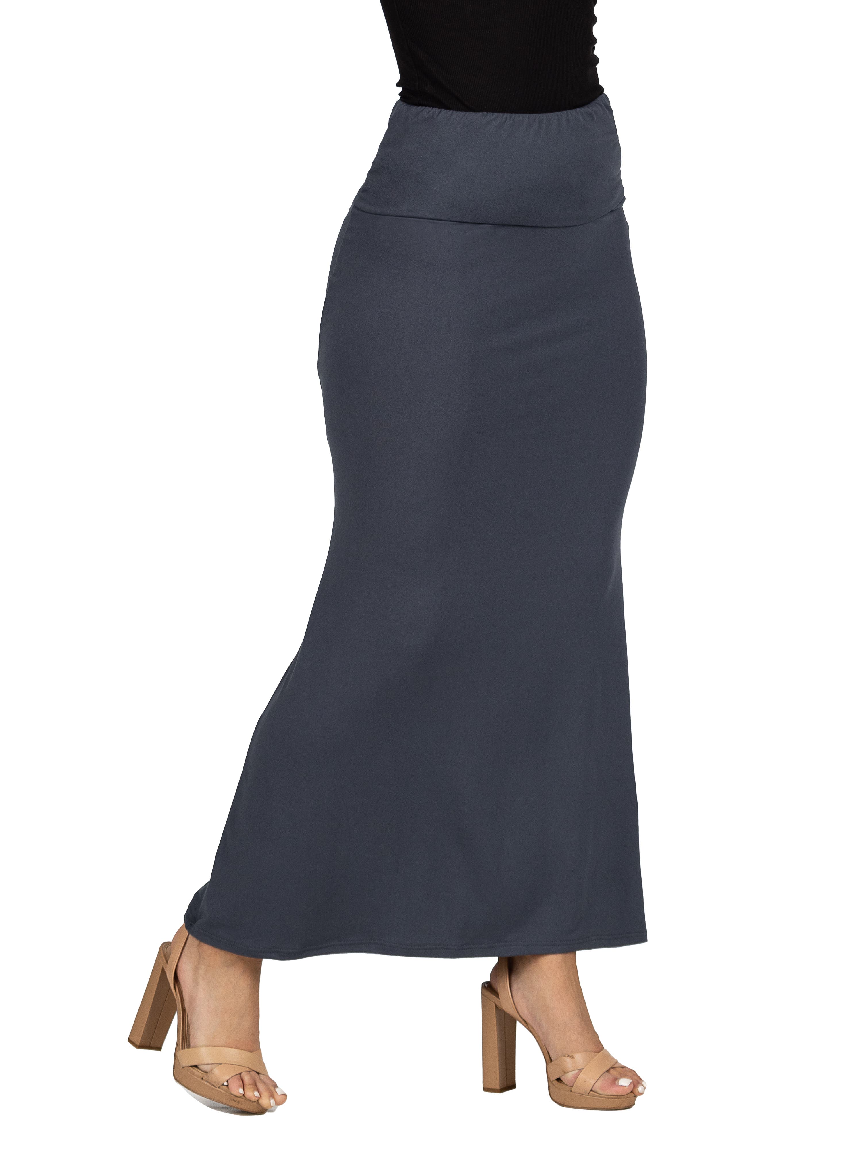 Comfortable Foldover Maxi Skirt - image 4