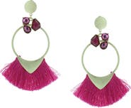 OLIVIA WELLES Gold-Plated Mamba Fringe Drop Earrings