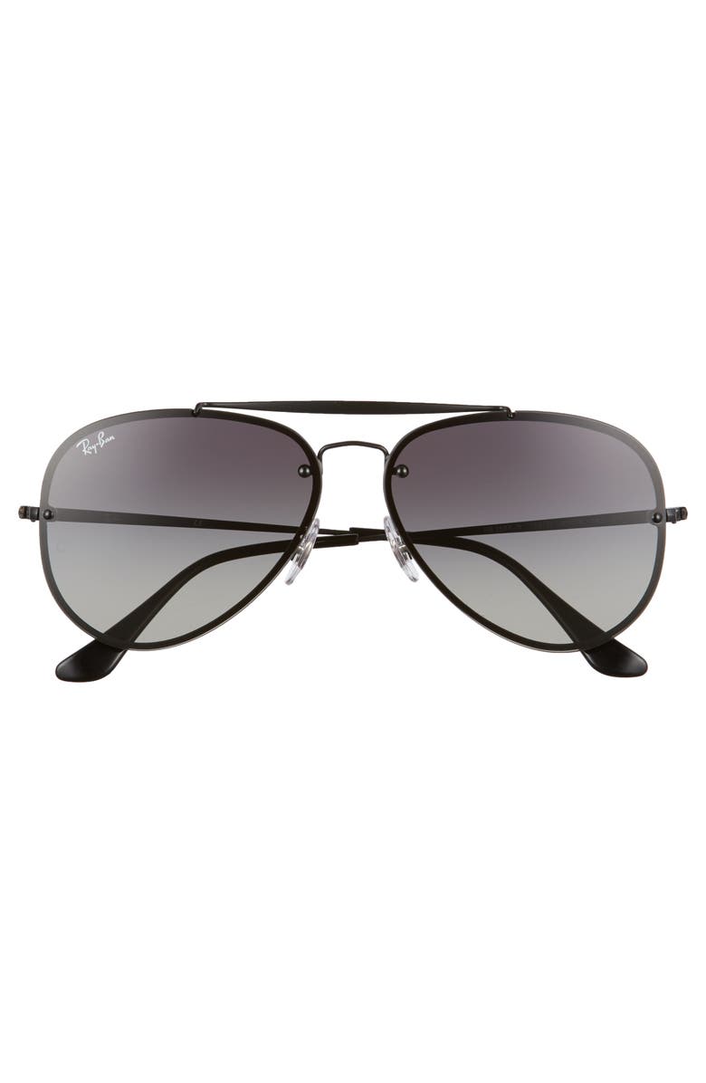 Ray-Ban 61mm Gradient Lens Aviator Sunglasses, Alternate, color, 